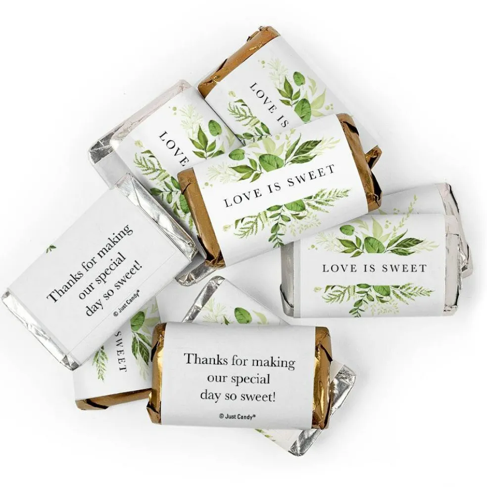 68 Pcs Wedding Candy Hershey's Chocolate Party Favors by Just Candy (20oz) - Botanical