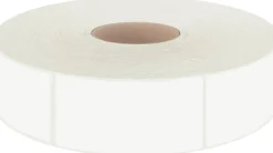 600 Pcs White Rectangular Blank Write On Labels Self Adhesive Permanent Name Stickers Roll for File Folders Office School Supplies Food Containers Home Organization