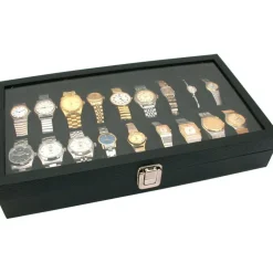 2Pc 18 Watch Glass Top Display Cases