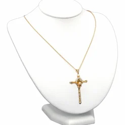 3Pc White Leather Jewelry Necklace Display Bust 8