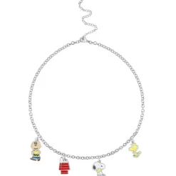Peanuts® Snoopy & Charlie Brown 4-Piece Enamel Charm Set