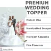 Pearl Side Arch Classic African American Cake Topper