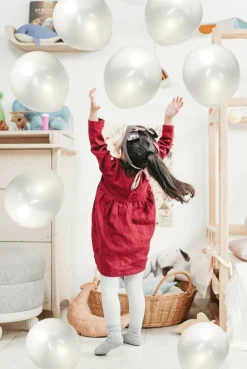Pearl White Latex Balloons 50pcs 12in Matte Party & Wedding Decor