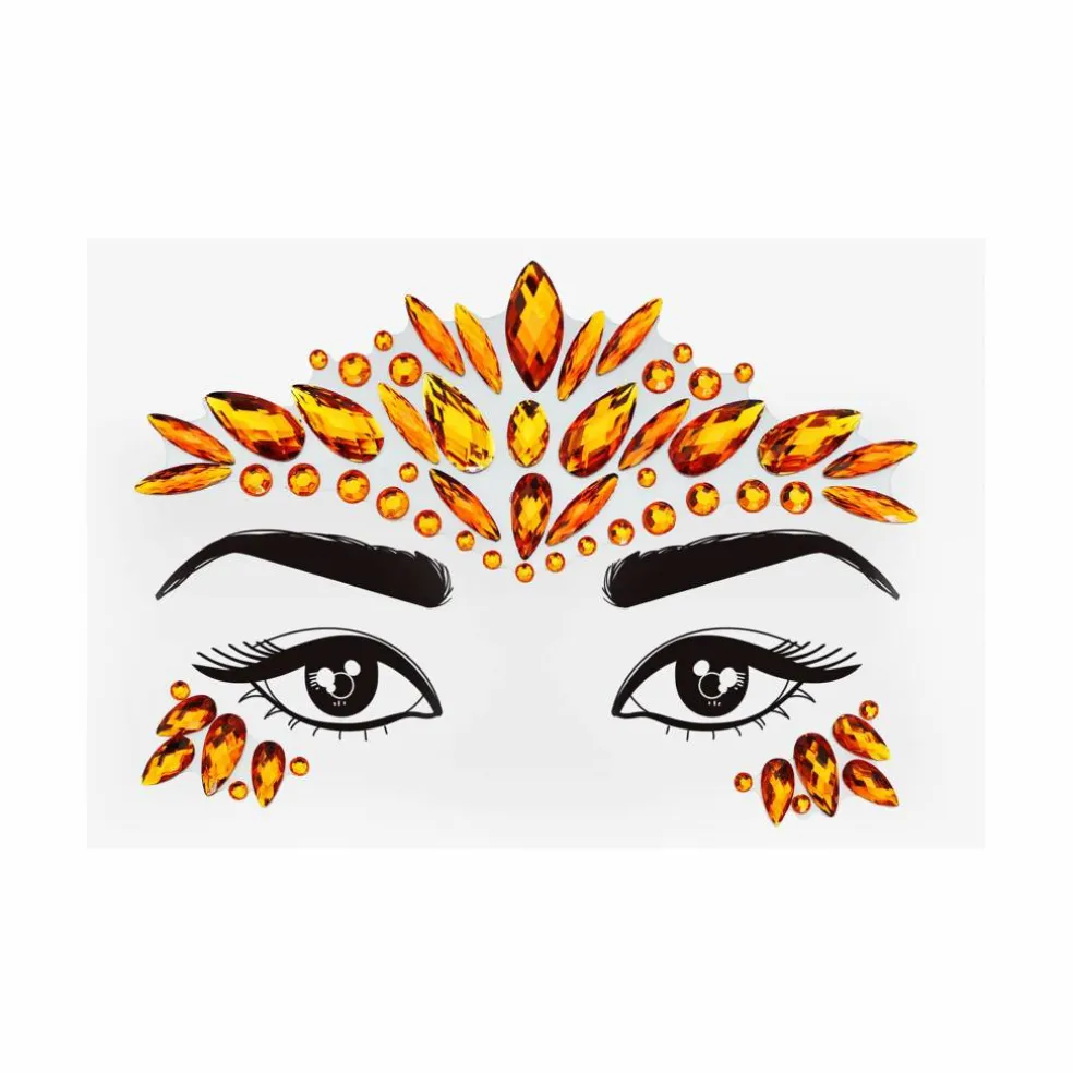 Peel & Stick Jewel Face Decal Set