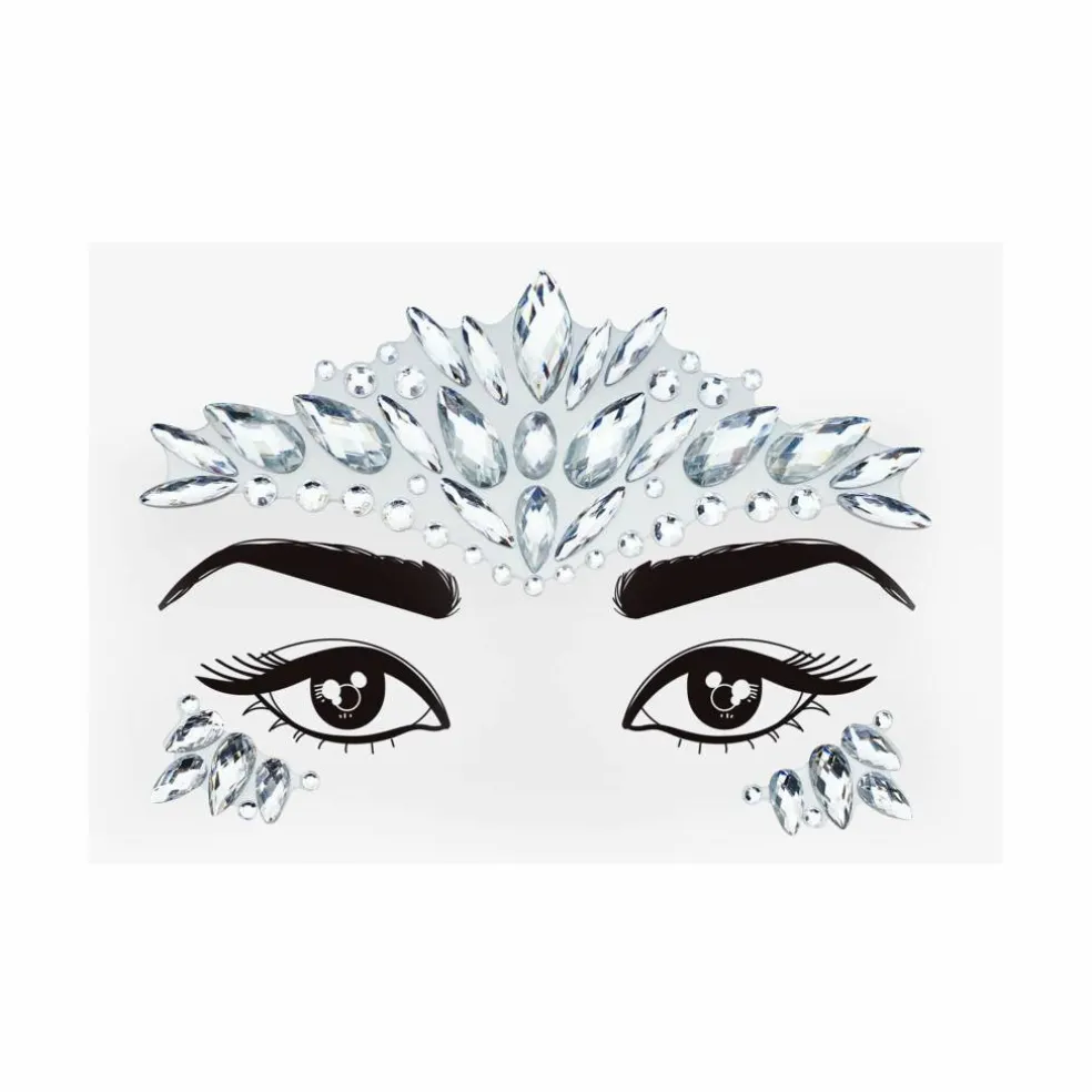 Peel & Stick Jewel Face Decal Set