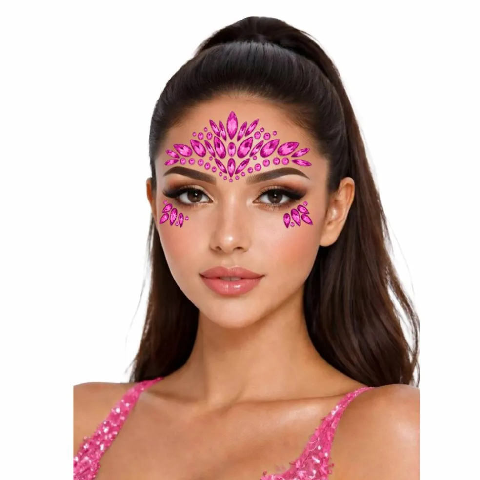 Peel & Stick Jewel Face Decal Set
