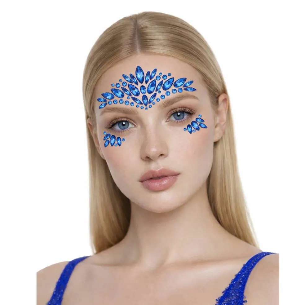 Peel & Stick Jewel Face Decal Set