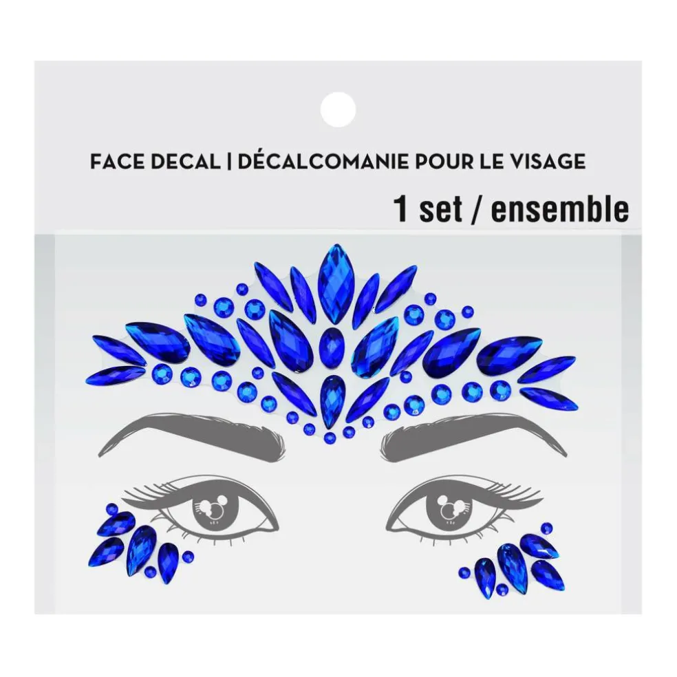 Peel & Stick Jewel Face Decal Set