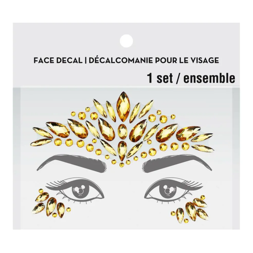 Peel & Stick Jewel Face Decal Set