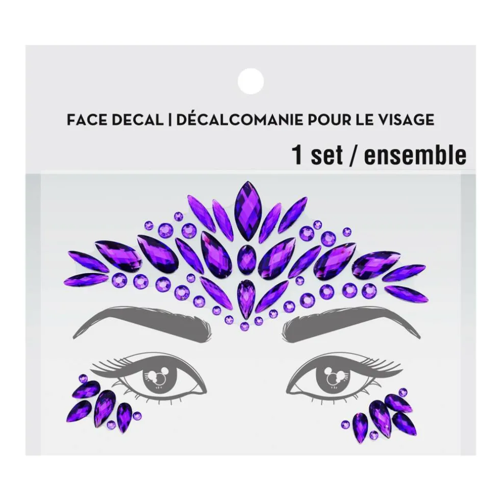 Peel & Stick Jewel Face Decal Set