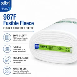 Pellon® 987F Fusible Fleece – 45" x 10 yard Bolt (White)