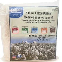 PellonĀ® 45" x 60" Crib Size Natural Cotton Batting with Scrim