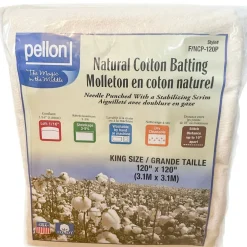 Pellon® 120" x 120" King Size Natural Cotton Batting with Scrim