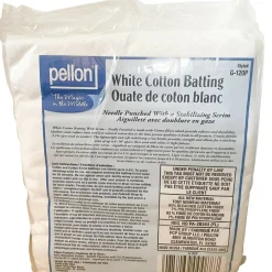 PellonĀ® 120" x 120" King Size White Cotton Batting with Scrim