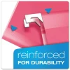 Pendaflex 1/5-Cut Tabs Colored Reinforced Hanging Letter Folders - Pink (25/Box)