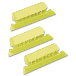 Pendaflex 2 in. Wide 1/5-Cut Transparent Colored Tabs for Hanging File Folders - Yellow (25/Pack)