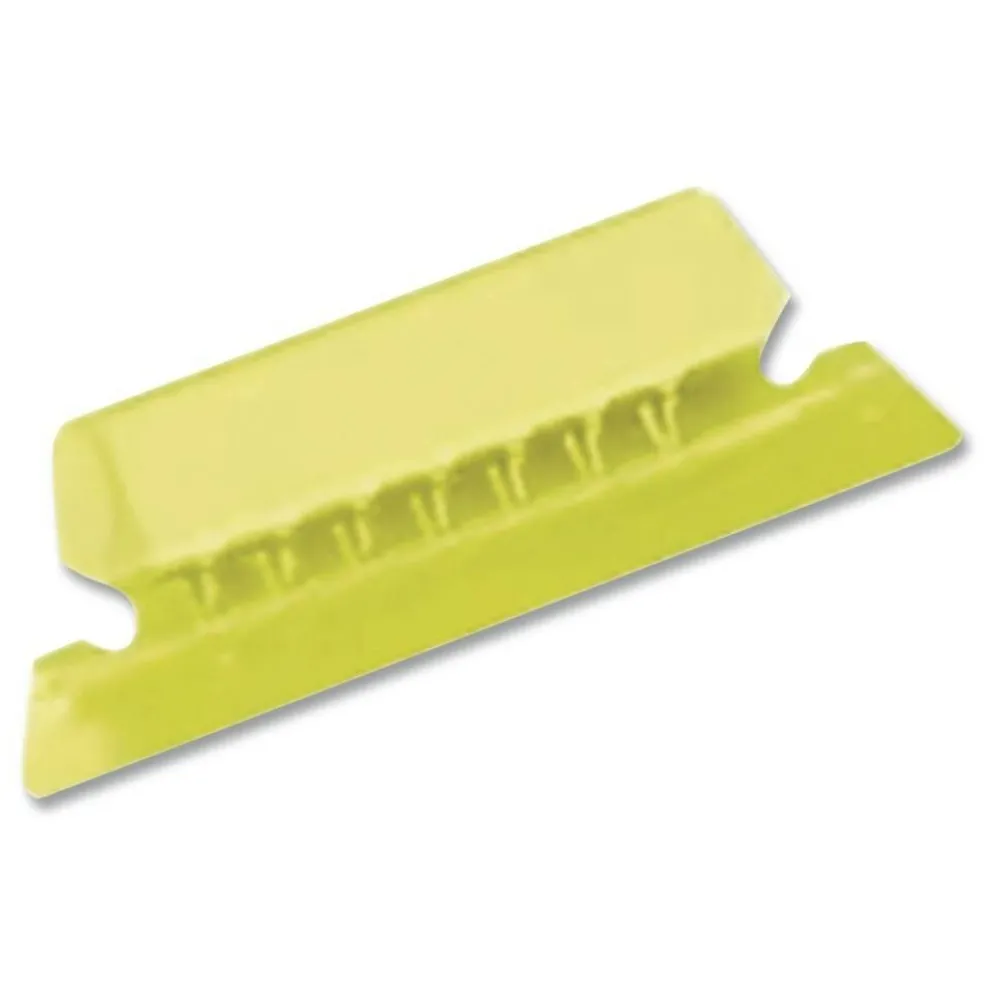 Pendaflex 2 in. Wide 1/5-Cut Transparent Colored Tabs for Hanging File Folders - Yellow (25/Pack)