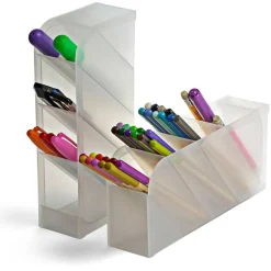 Pen Holder, 4 Compartments, Pack of 2
