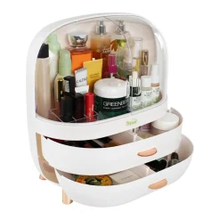7Penn Large Makeup Organizer Box - On Display Makeup Organizer Case with Drawers