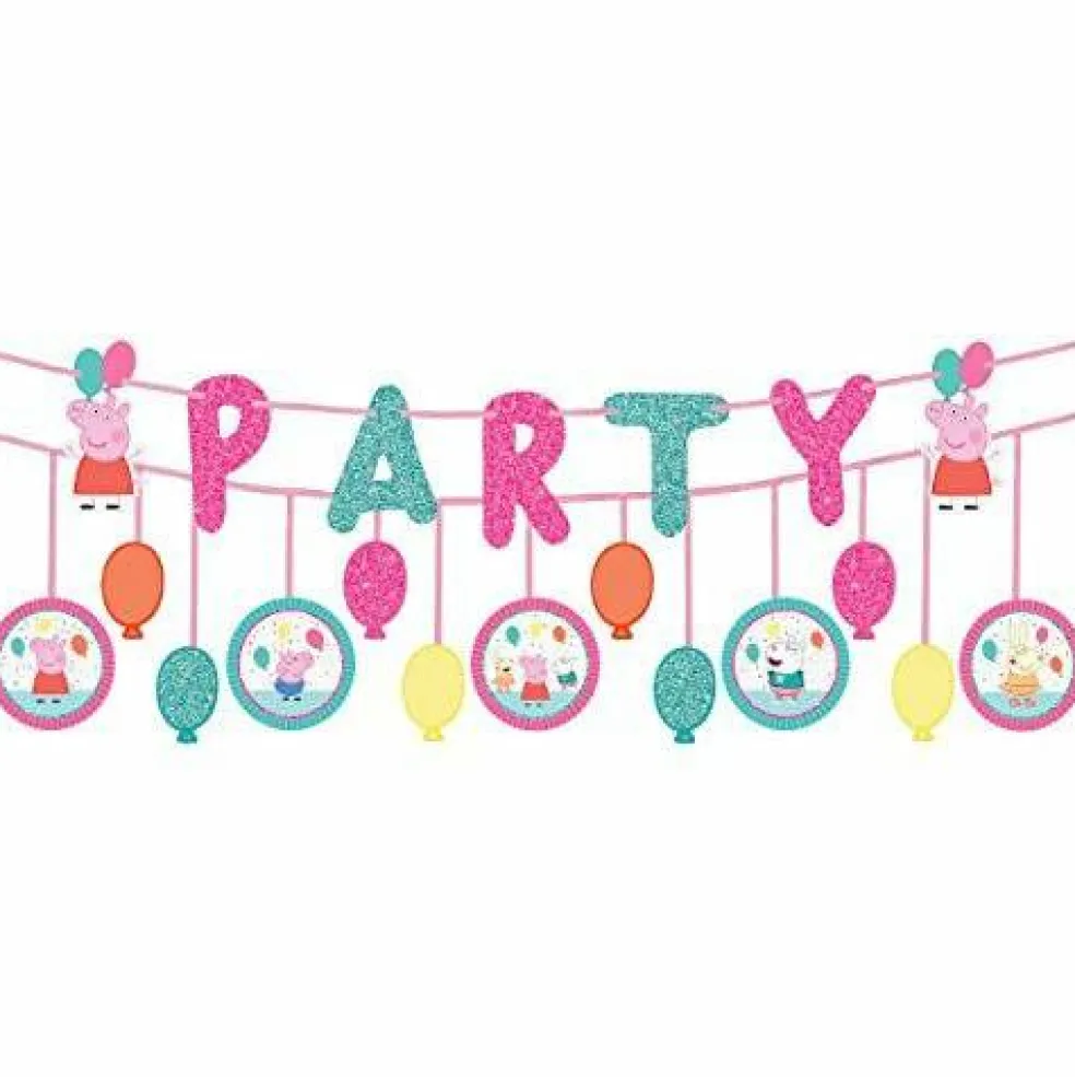 Peppa Pig Double Banner | Multicolor | Decoration | 1 Pc.