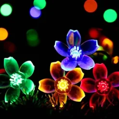 Perfect Holiday 50 LED Cherry Blossom Solar Light