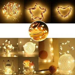 Perfect Holiday 30 LED Copper Fairy String Lights - Battery Operated