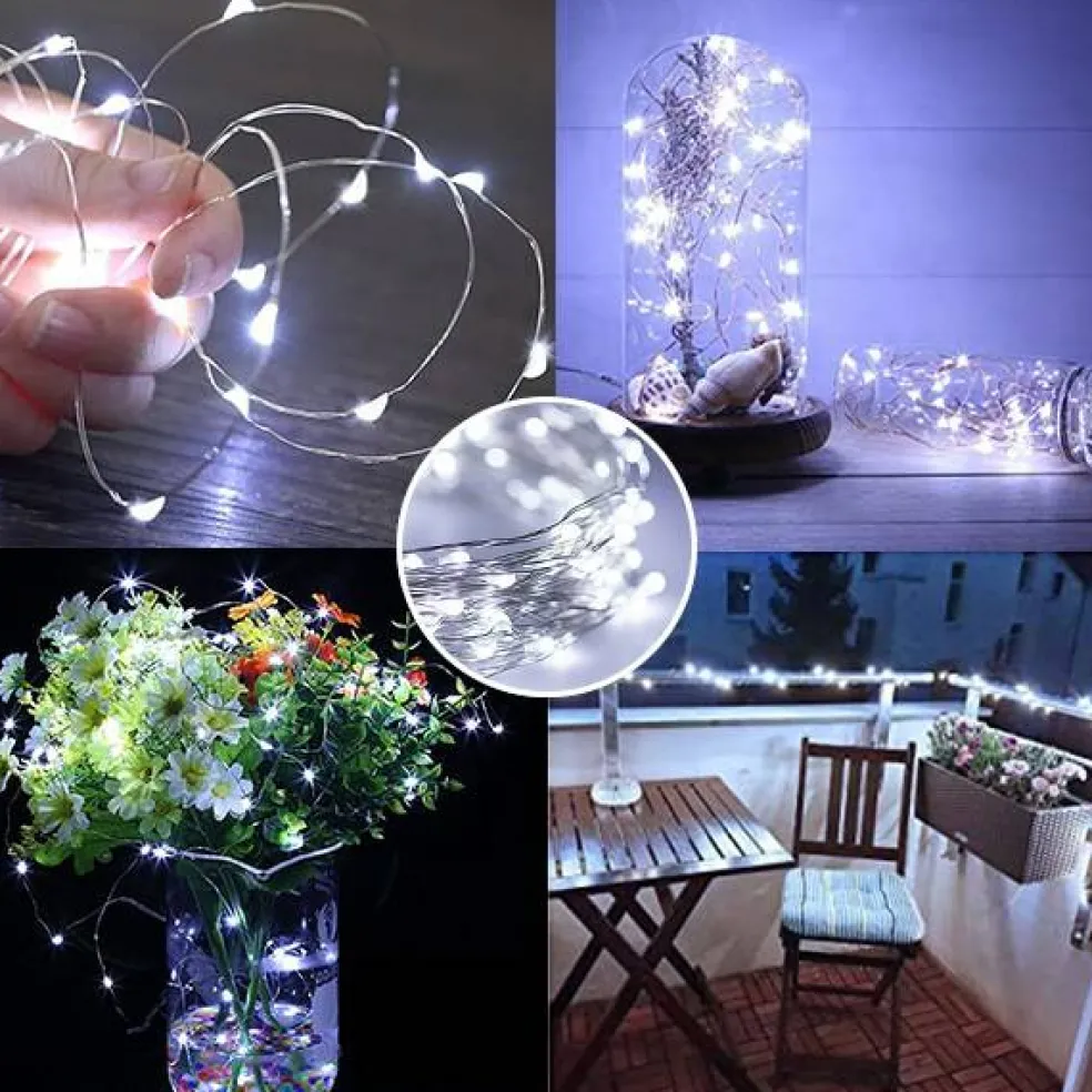 Perfect Holiday 30 LED Copper Fairy String Lights - Battery Operated