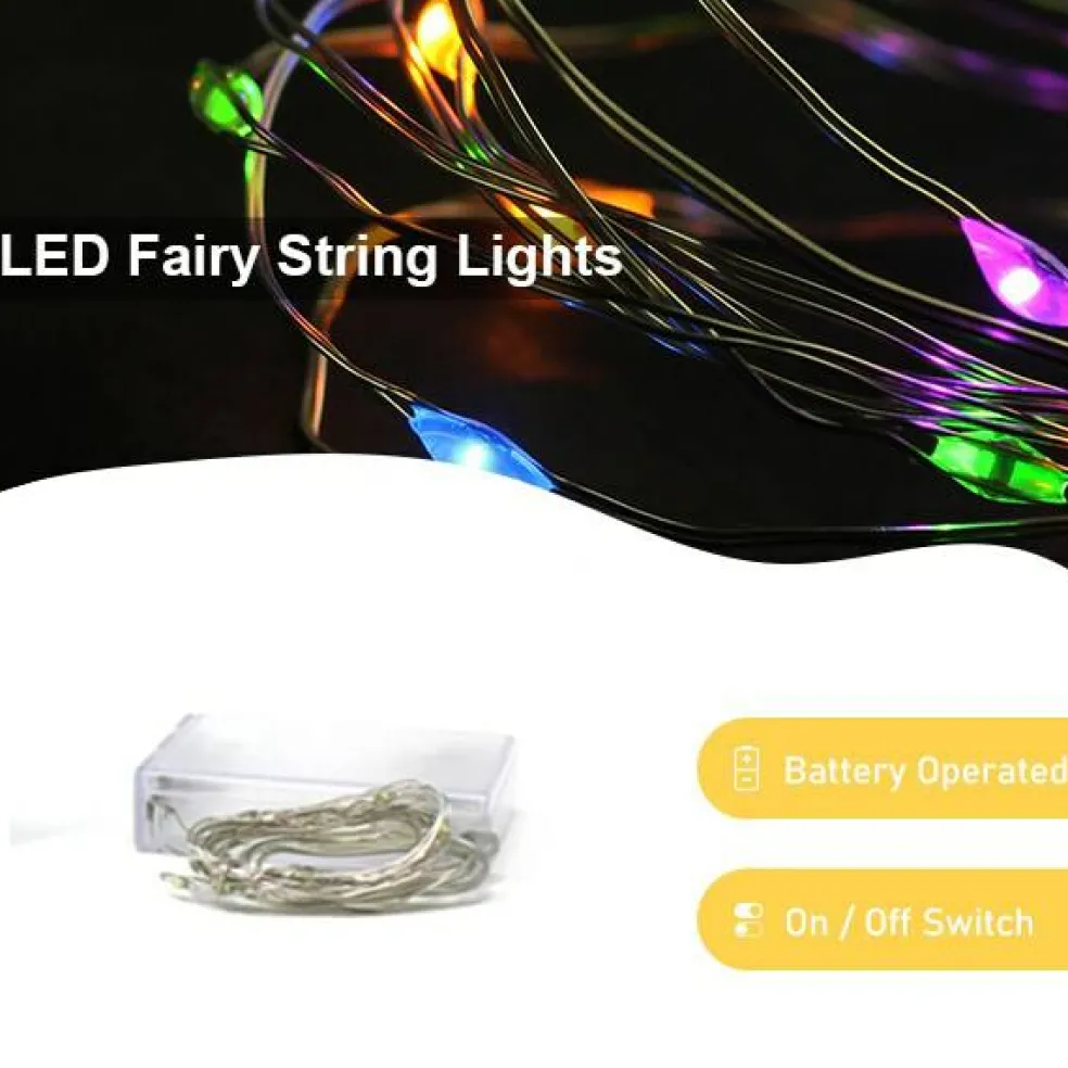 Perfect Holiday 30 LED Copper Fairy String Lights - Battery Operated