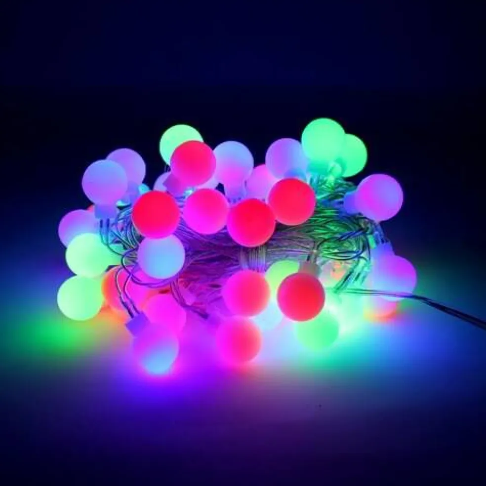 Perfect Holiday 50 LED String Light Bulb With Connector