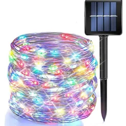 Perfect Holiday Solar Powered 200 LED Copper Wire Fairy Light