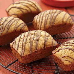 Perfect Results Non-Stick Mini Loaf Pan, 8-Cavity, 15.2 IN x 9.5 IN x 1.6, Gray