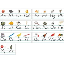 Photo & Modern Manuscript Alphabet Lines Bulletin Board Set