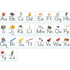 Photo Traditional Manuscript Alphabet Lines Bulletin Board Set