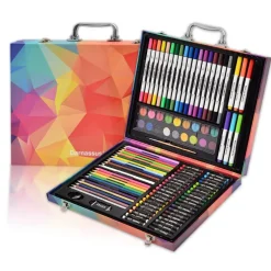 132-Piece Art Set, Deluxe Professional Color Set, Art Kit for Kids and Adult, With Compact Portable Case