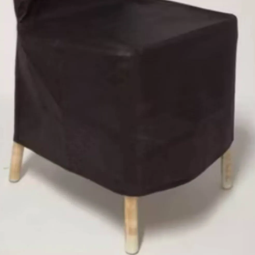 10 Piece Black Dust Cover Set for Chiavari Chairs Protective Polyester Chair Storage Sleeve