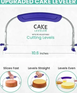 64-Piece Cake Decorating Kit – Turntable, Icing Tips, Piping Bags, Spatulas & Guidebook