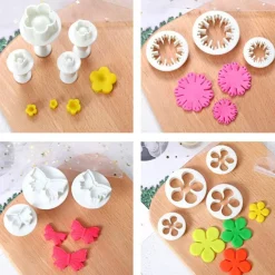 36 Piece Cookie Cutter Set Flower Daisy Butterfly Heart and Leaf Shapes for Cake Decorating