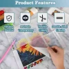 200-Piece Diamond Painting Release Paper – Double-Sided Non-Stick 15×10cm Sheets, Replacement Covers for 5D Diamond Painting Accessories and Tools