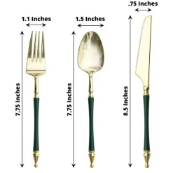 24-Piece Disposable Plastic Cutlery Set