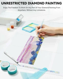 200-Piece Double-Sided Non-Stick Diamond Art Paper 15x10 cm