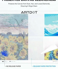 200-Piece Double-Sided Non-Stick Diamond Art Paper 15x10 cm