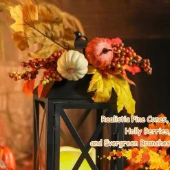 2-Piece Fall LED Candle Lanterns