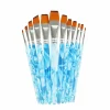 12 Piece Flat Watercolor Taklon Brush Set by Artist's Loft®