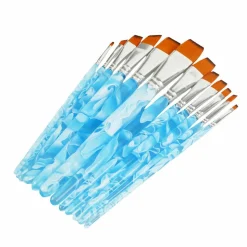 12 Piece Flat Watercolor Taklon Brush Set by Artist's Loft®