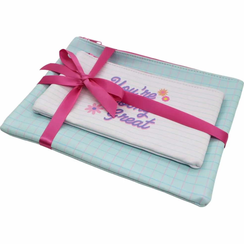 2-Piece Gift Zipper Pouch Set by B2C™