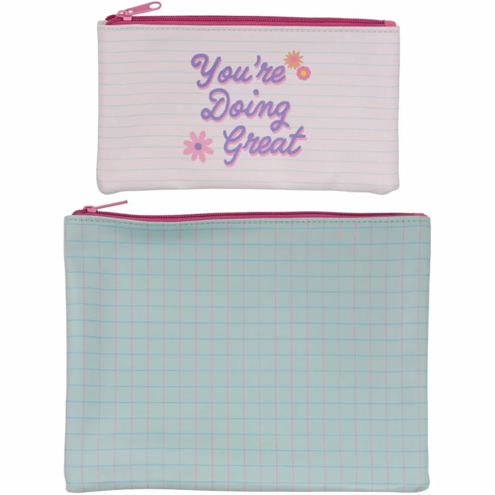 2-Piece Gift Zipper Pouch Set by B2C™