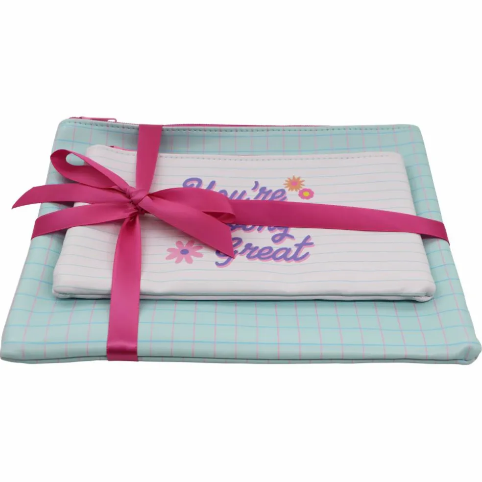 2-Piece Gift Zipper Pouch Set by B2C™