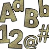 219 Piece 4 Inch Gold Glitter Bulletin Board Letters for Classroom
