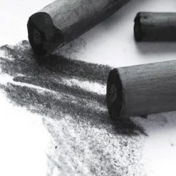 4-Piece Jumbo Vine Charcoal Sticks 18-20mm – Natural Charcoal for Sketching & Shading