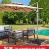 4-Piece 20L Cantilever Offset Patio Umbrella Base